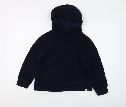 Gap Kids Blue Fleece Hoodie Pullover Boys 8 Years