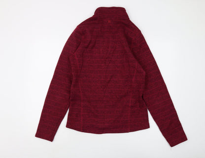 Womens UK Size 12 Mountain Warehouse Red Henley Sweatshirt