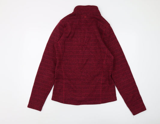 Womens UK Size 12 Mountain Warehouse Red Henley Sweatshirt