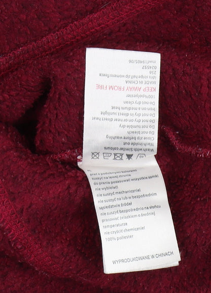 Womens UK Size 12 Mountain Warehouse Red Henley Sweatshirt