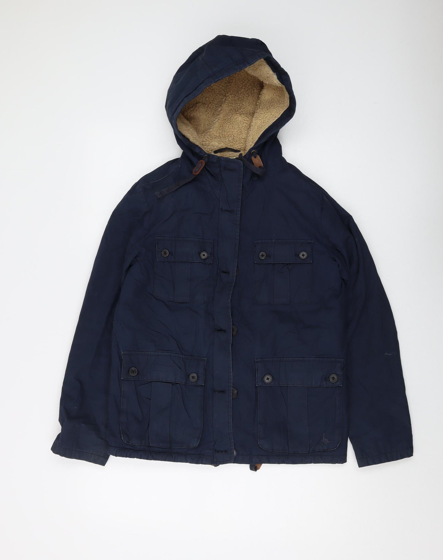 Womens UK Size 8 Jack Wills Blue Parka Coat