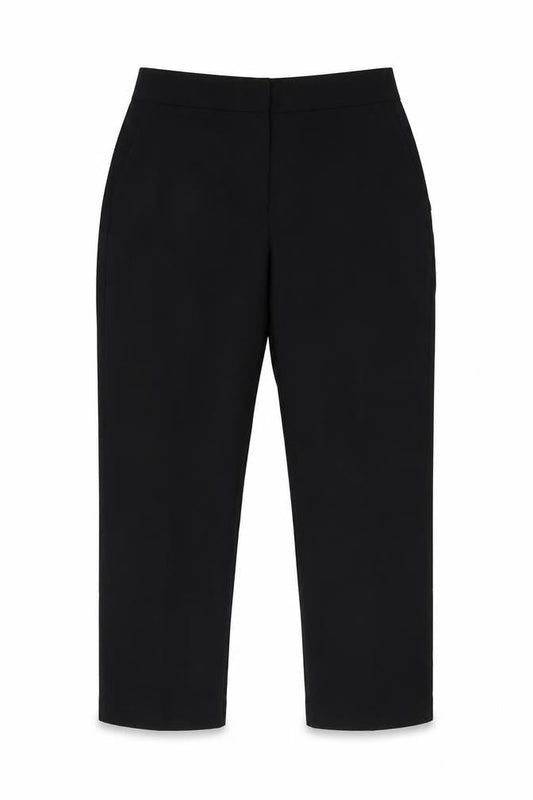 Womens UK Size 16 ASOS DESIGN Regular Fit Cropped Black Trousers