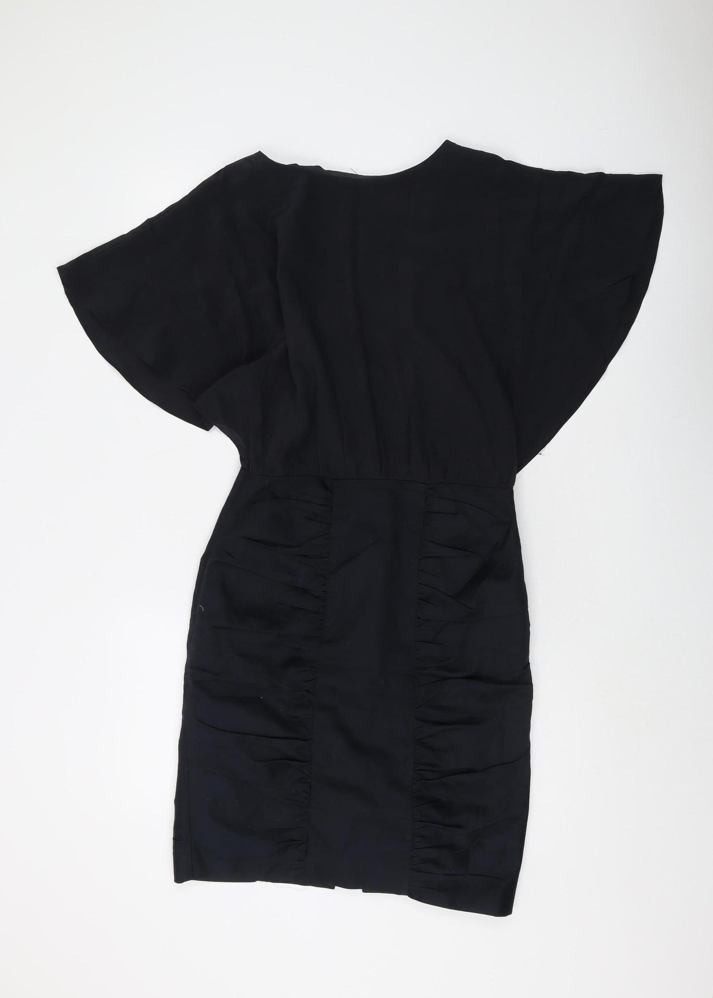 Pied A Terre Women's Black Silk Cotton Dress UK 8
