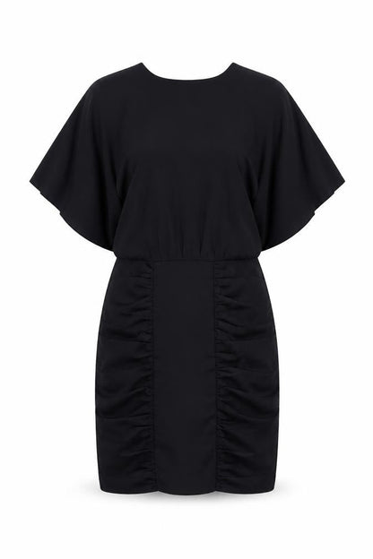 Pied A Terre Women's Black Silk Cotton Dress UK 8