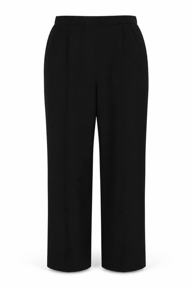 Womens UK Size 12 Bonmarché Regular Fit Straight Black Trousers