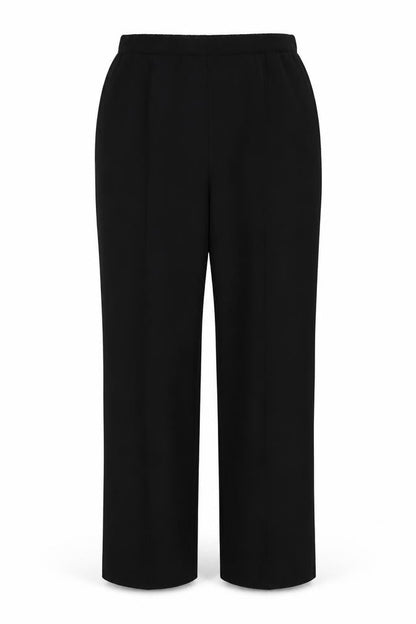 Womens UK Size 12 Bonmarché Regular Fit Straight Black Trousers
