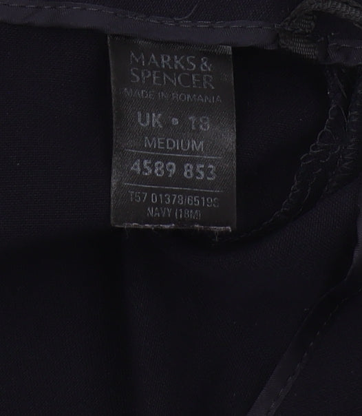 Womens UK Size 18 Marks and Spencer   Black Trousers