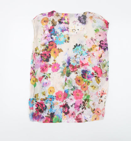 Womens UK Size 8 Topshop Multicoloured Tunic Blouse