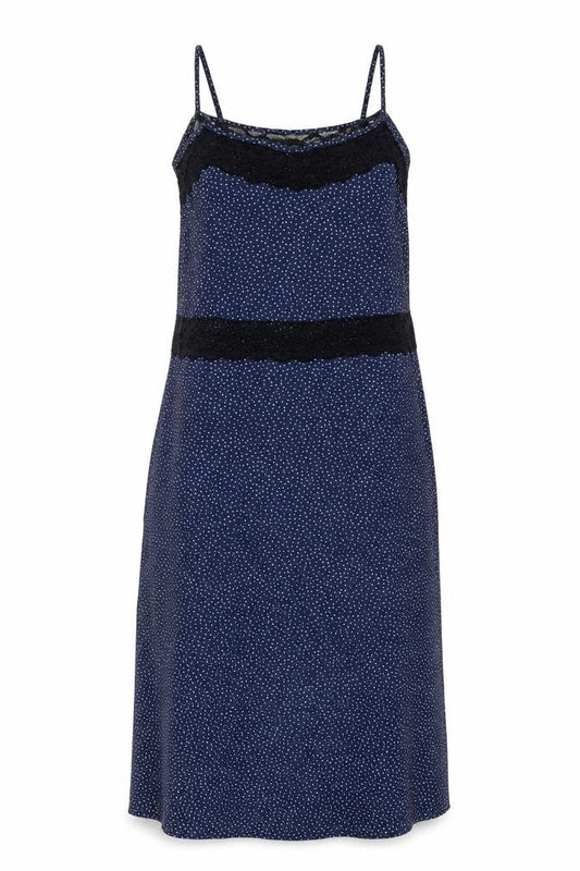 Pins and Needles Women's Blue Polka Dot Slip Dress XS