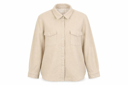 Womens UK Size 10 PRETTYLITTLETHING Beige Basic Jacket