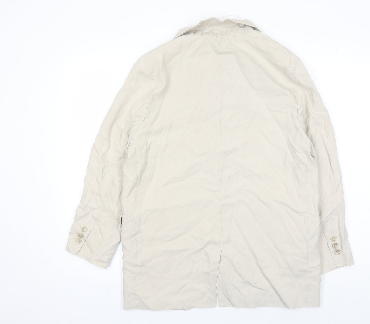 Zara Women's Beige Blazer, Size 8, Lined, Spring Style