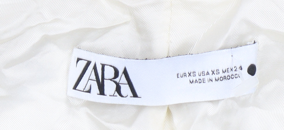 Zara Women's Beige Blazer, Size 8, Lined, Spring Style