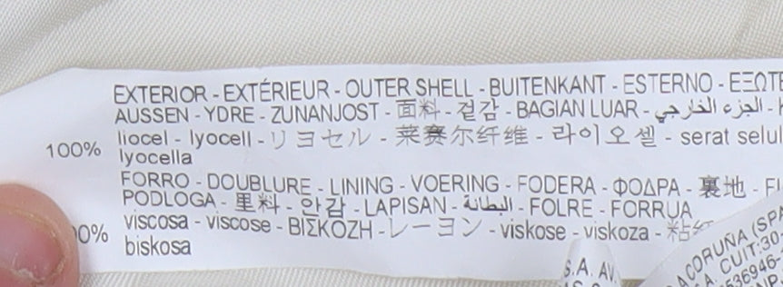 Zara Women's Beige Blazer, Size 8, Lined, Spring Style