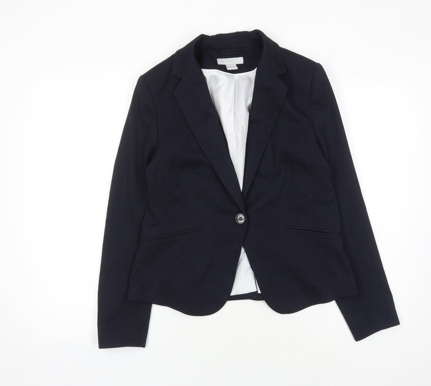 H&M Women's Black Suit Jacket, Size 12, Classic Blazer