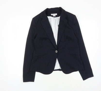 H&M Women's Black Suit Jacket, Size 12, Classic Blazer