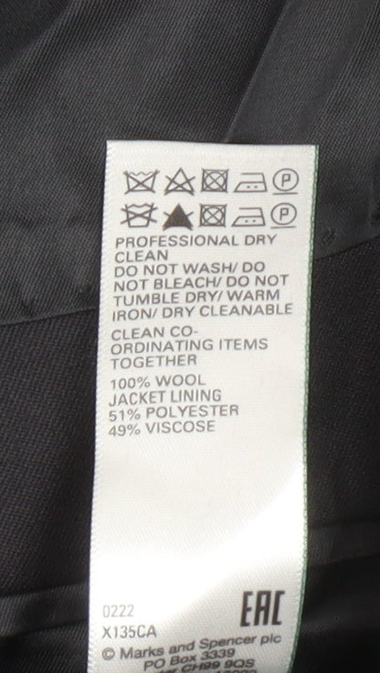 Mens UK Size 42 Marks and Spencer Regular Black Suit Jacket