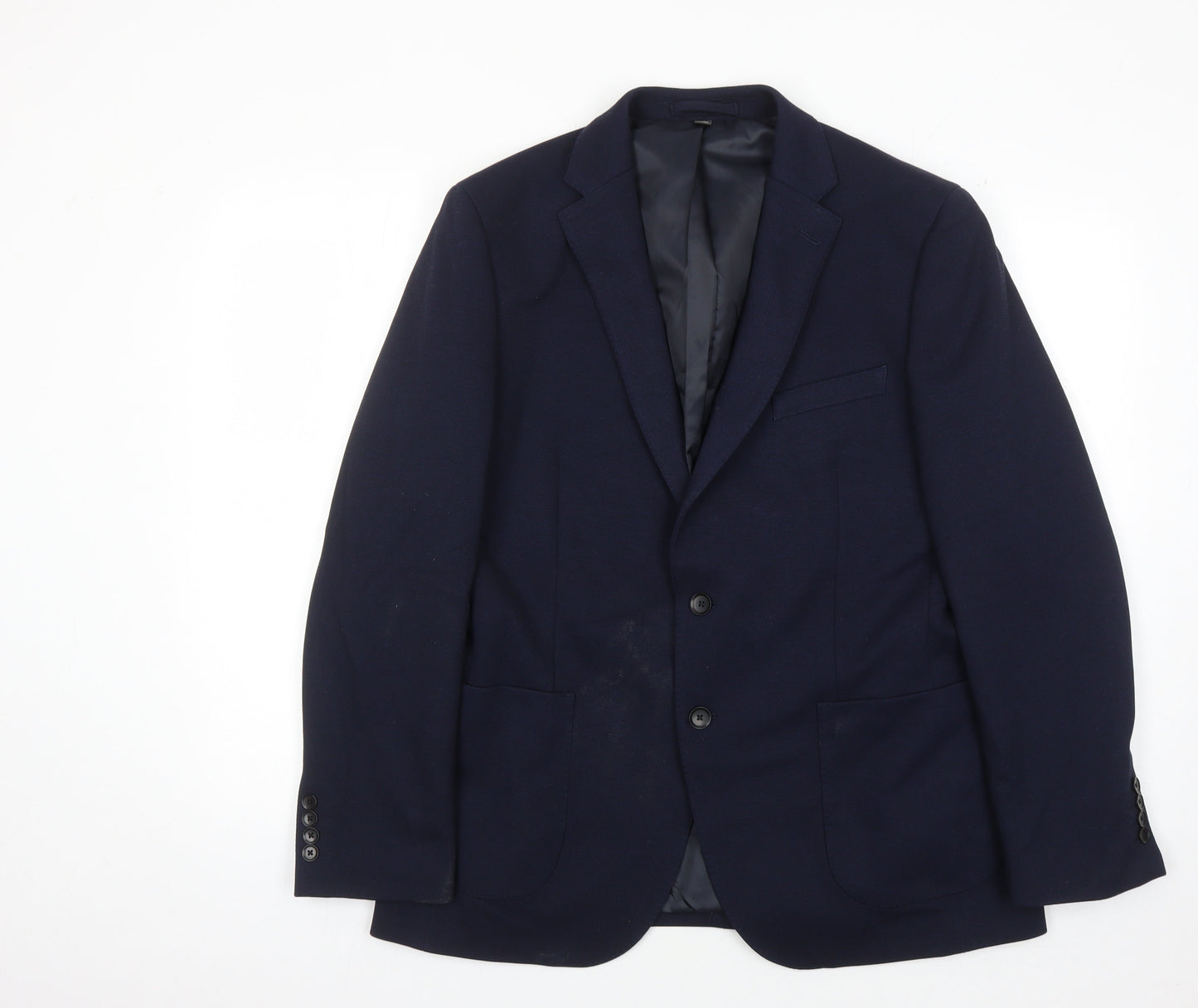 Mens UK Size 42 Marks and Spencer Regular Blue Suit Jacket