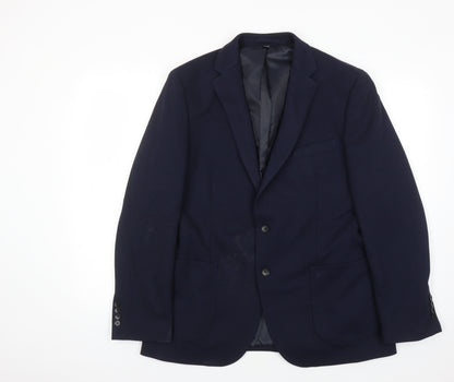 Mens UK Size 42 Marks and Spencer Regular Blue Suit Jacket