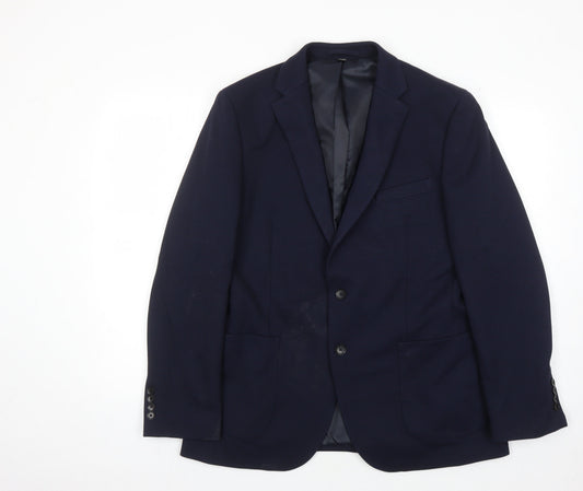 Mens UK Size 42 Marks and Spencer Regular Blue Suit Jacket
