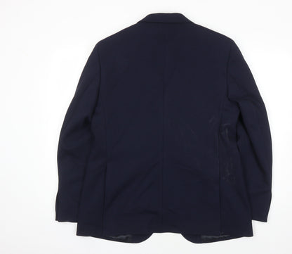 Mens UK Size 42 Marks and Spencer Regular Blue Suit Jacket