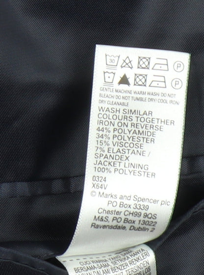 Mens UK Size 42 Marks and Spencer Regular Blue Suit Jacket