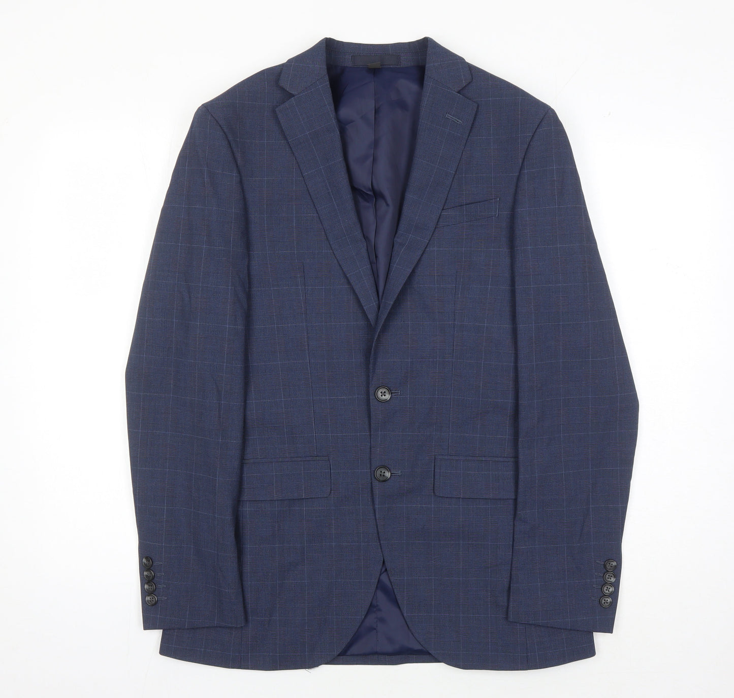 Mens UK Size 36 Marks and Spencer Regular Blue Suit Jacket