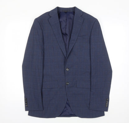 Mens UK Size 36 Marks and Spencer Regular Blue Suit Jacket