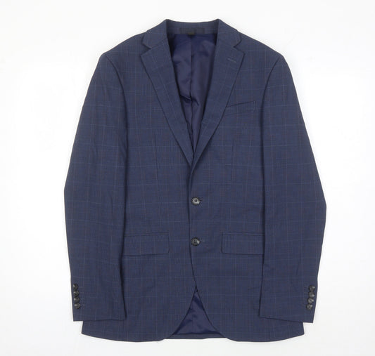 Mens UK Size 36 Marks and Spencer Regular Blue Suit Jacket