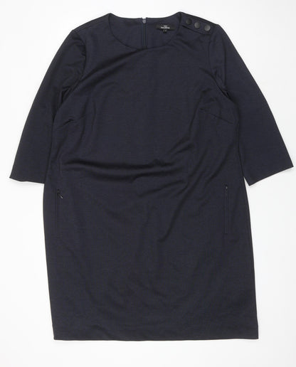 Next Womens Black Sheath Dress Size 20 - Workwear Chic