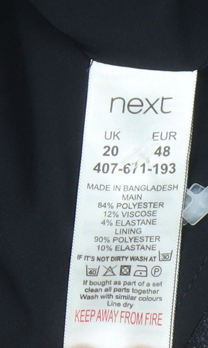 Next Womens Black Sheath Dress Size 20 - Workwear Chic