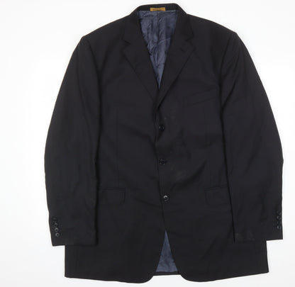 Mens UK Size 44 Marks and Spencer Regular Black Suit Jacket