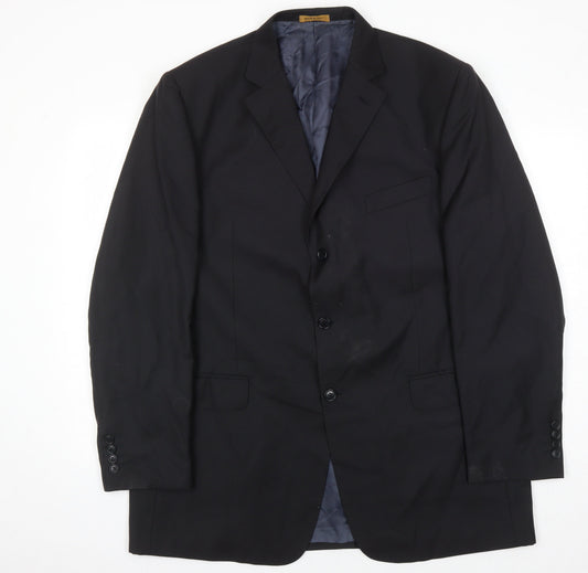Mens UK Size 44 Marks and Spencer Regular Black Suit Jacket
