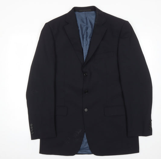 Mens UK Size 40 Marks and Spencer Regular Blue Suit Jacket