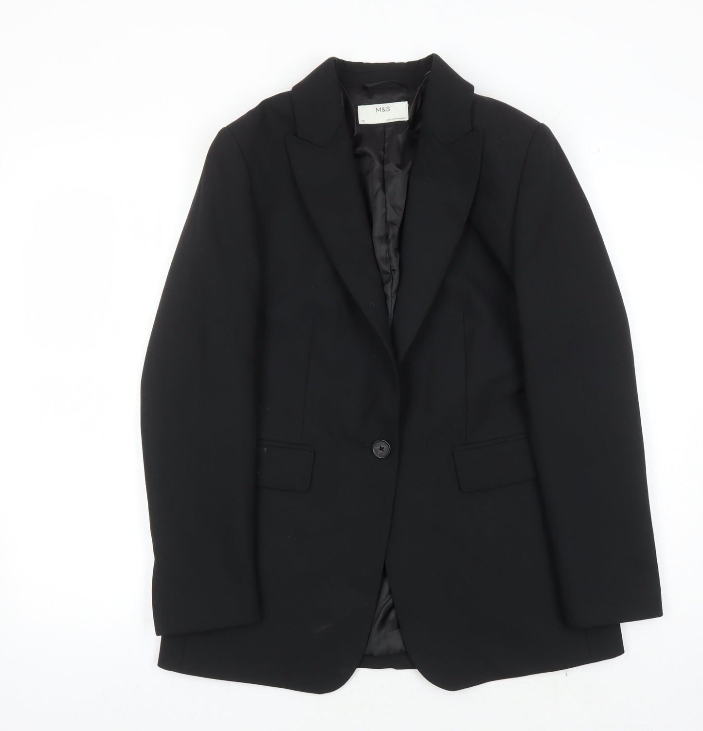 Marks and Spencer Women's Black Blazer Jacket Size 10
