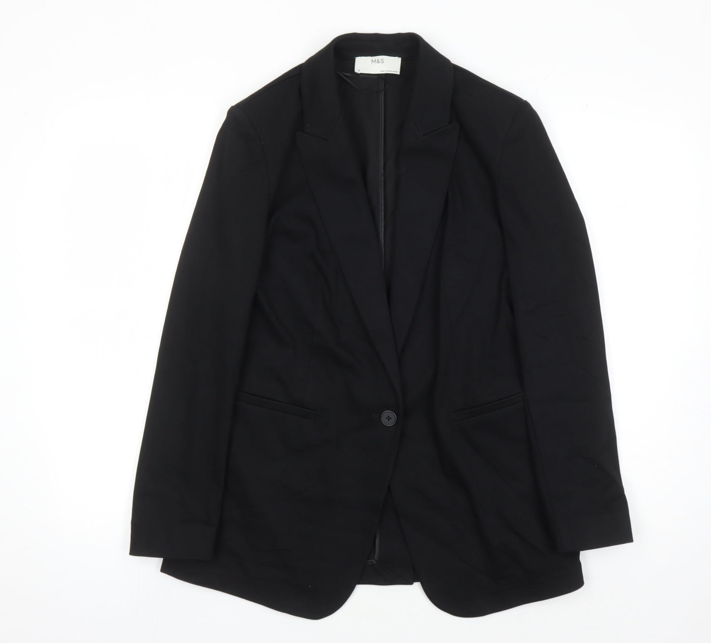 Marks and Spencer Women's Black Blazer Size 12 Regular
