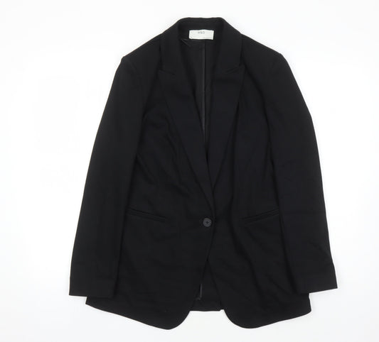 Marks and Spencer Women's Black Blazer Size 12 Regular