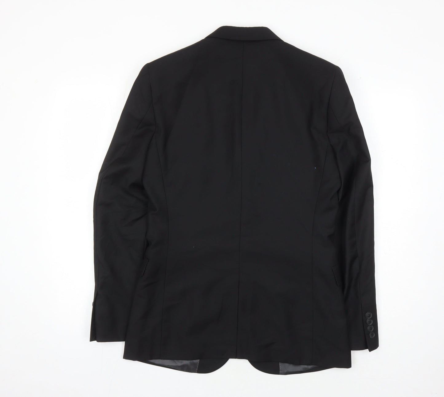 Mens UK Size 36 Topman Regular Black Suit Jacket