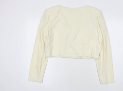 Liz Claiborne Ivory Women's Cropped Jacket, Size 16