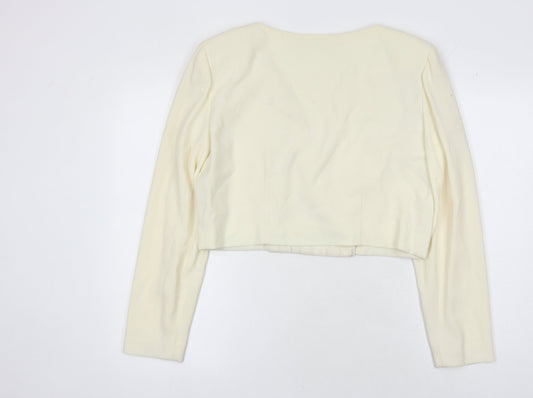 Liz Claiborne Ivory Women's Cropped Jacket, Size 16