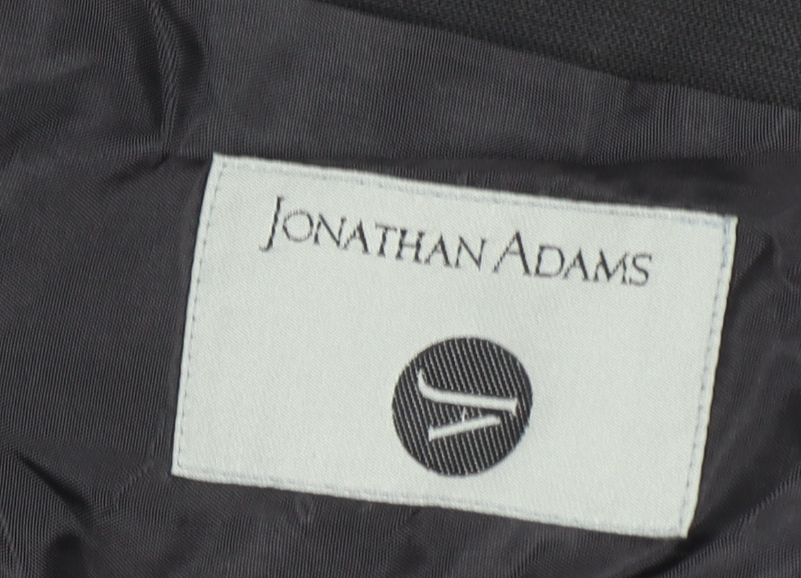 Mens UK Size 46 Jonathan Adams Regular Black Suit Jacket