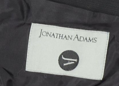 Mens UK Size 46 Jonathan Adams Regular Black Suit Jacket