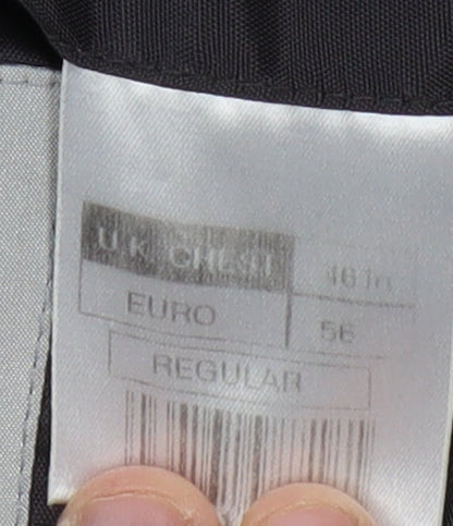 Mens UK Size 46 Jonathan Adams Regular Black Suit Jacket