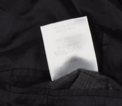 Mens UK Size 46 Jonathan Adams Regular Black Suit Jacket