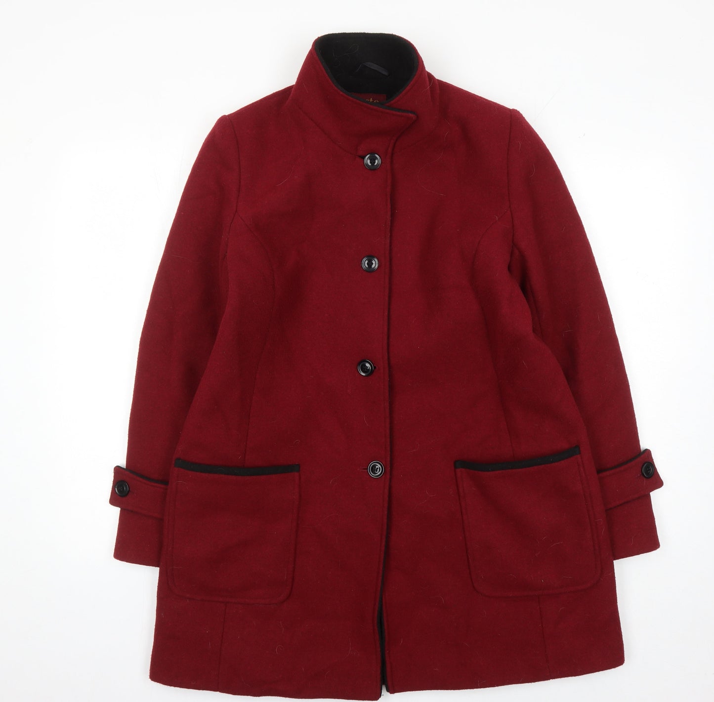 Womens UK Size 12 Kesta Red Overcoat