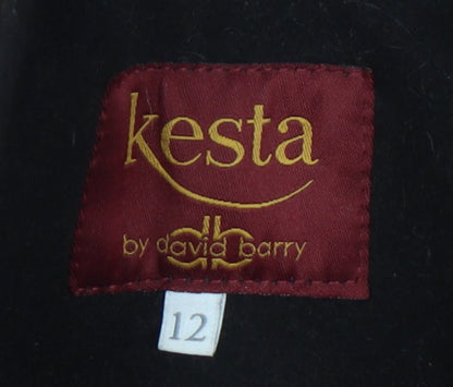 Womens UK Size 12 Kesta Red Overcoat