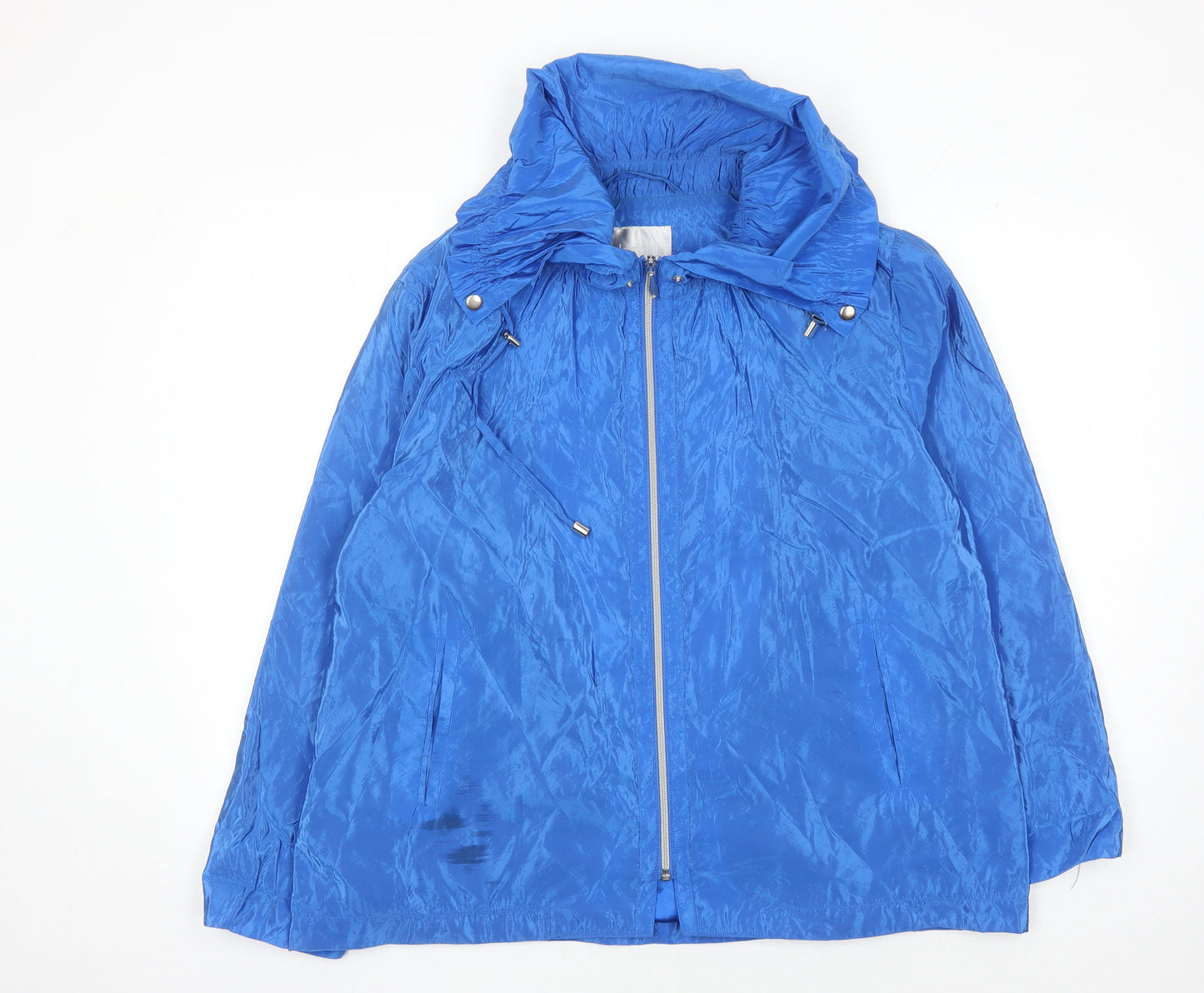 Lakeland Women's Blue Jacket Size 16 Mid-Length Hooded