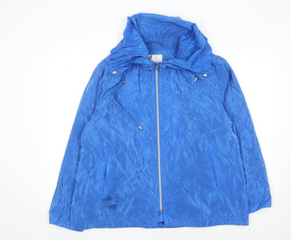 Lakeland Women's Blue Jacket Size 16 Mid-Length Hooded