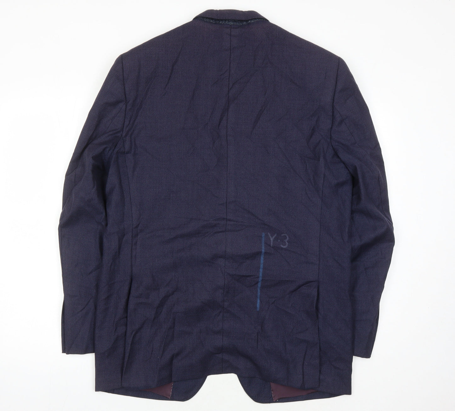 San Carlo Men's Blue Wool Blazer Size 42R