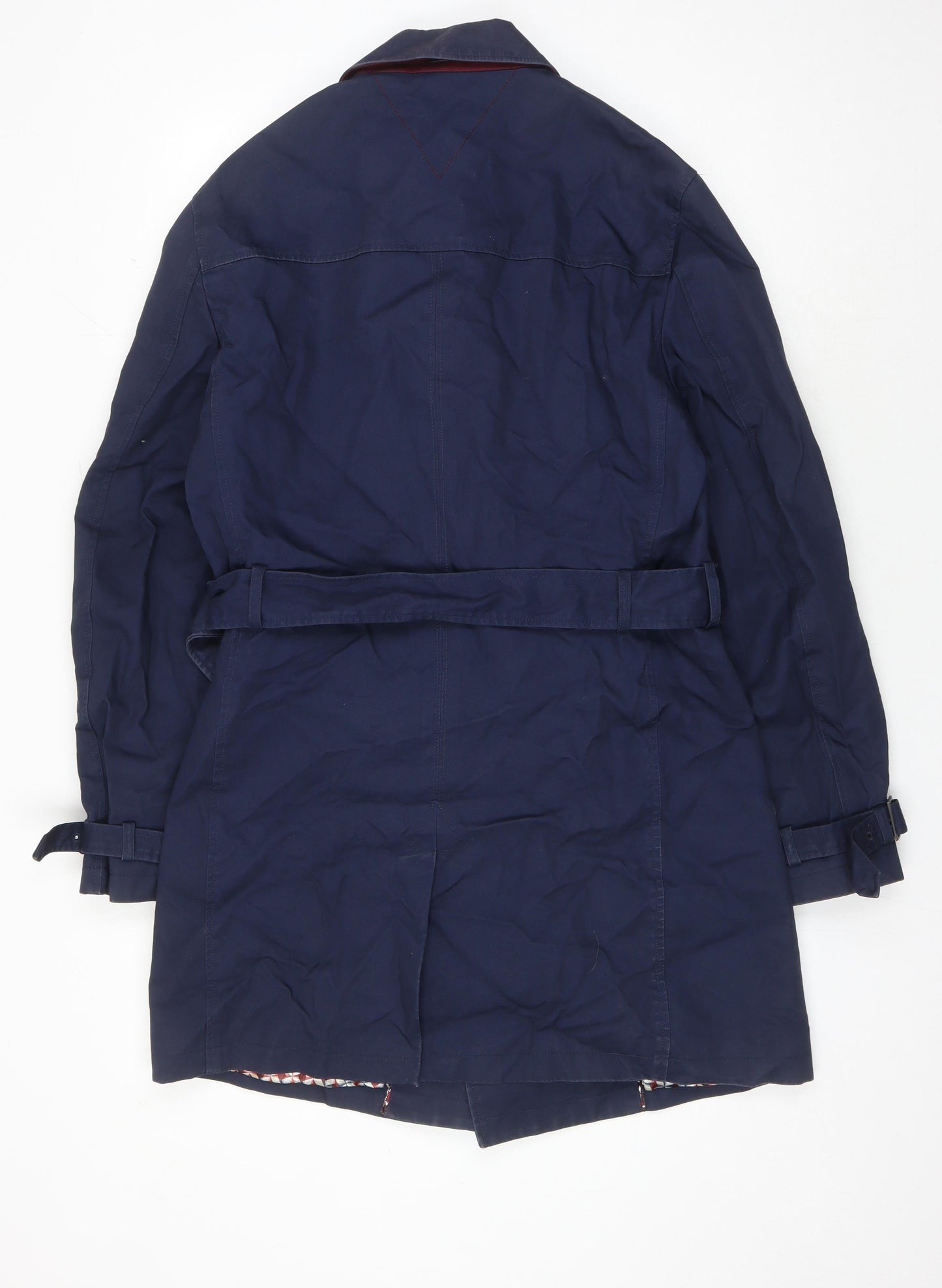 A.M London Women's Blue Trench Coat Size M