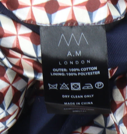 A.M London Women's Blue Trench Coat Size M